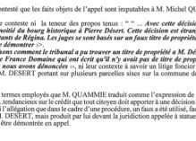 Maire(s) d’alors : la Cour d’appel impute une «faute civile» à Michel Quammie pour des propos rapportés dans France-Guyane relatifs à Pierre Désert, en dépit d’une relaxe pour «diffamation»