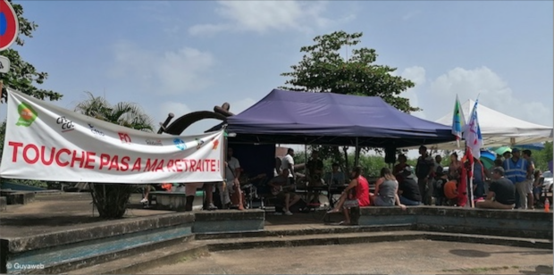 Retraites : une 11e journée de mobilisation festive en Guyane