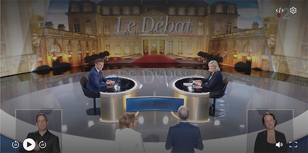 Débat d’entre-deux-tours : Le Pen à la peine, Macron en surplomb