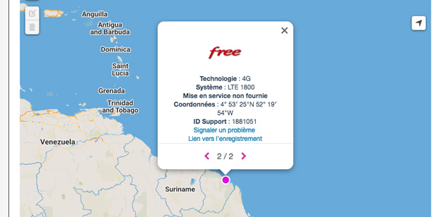 Free déploie la 4G en Guyane
