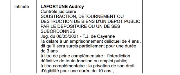 La maison d’Audrey Lafortune, qui a détourné 353 954 euros de fonds publics, va-t-elle être confisquée par décision de justice ?