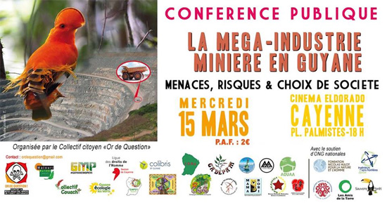 Conférence publique : La méga industrie minière en Guyane