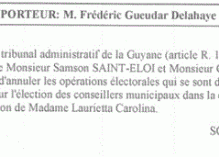 On va discuter de la validité des opérations électorales d’Apatou devant le Conseil d’Etat le 13 juillet
