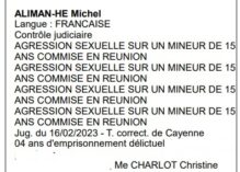 La Cour d’appel condamne à 48 mois de prison dont 18 avec sursis Michel Aliman-He, médiateur en santé publique, qui a abusé d’une fille sourde et muette âgée de 10 ans en 2013