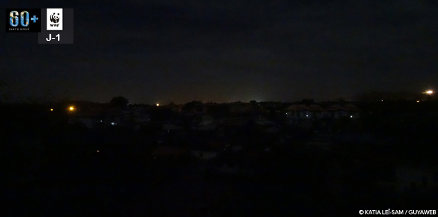 Earth Hour à Cayenne