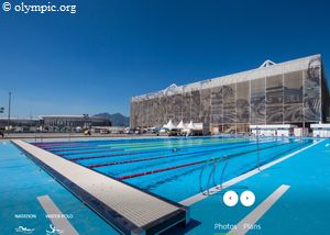 Les épreuves se disputent au stade aquatique olympique. « La structure est temporaire et sera démontée après les Jeux.»